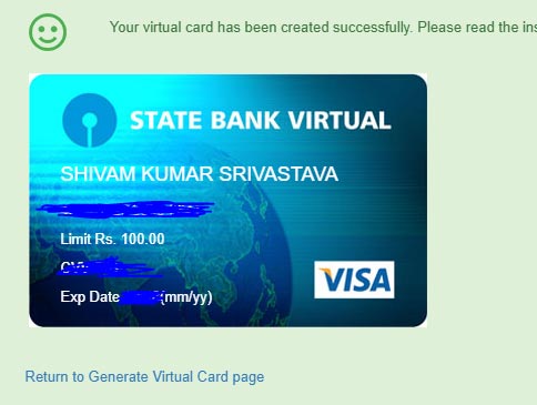 Virtual credit card for netflix login